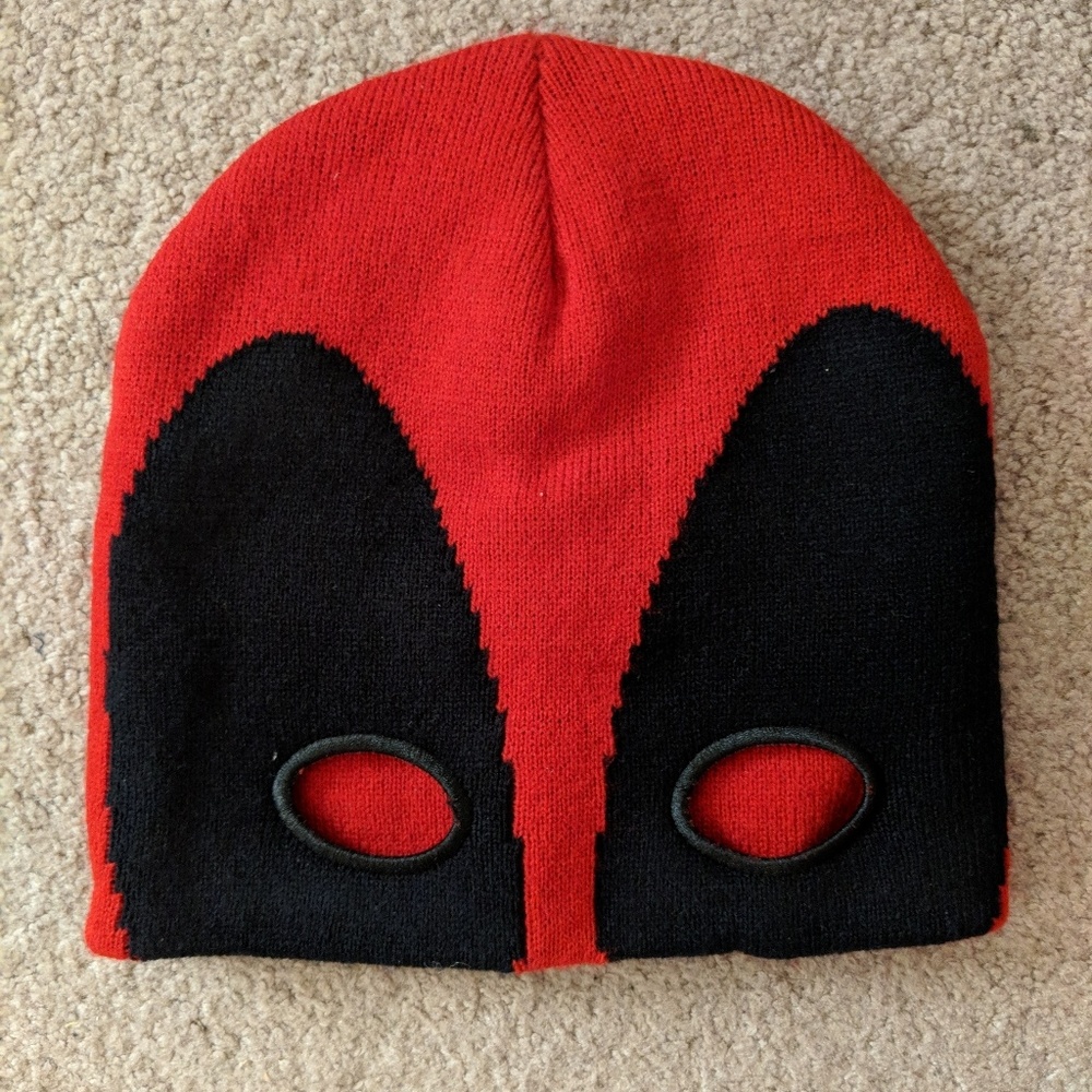Deadpool half mask beanie cap hat one size